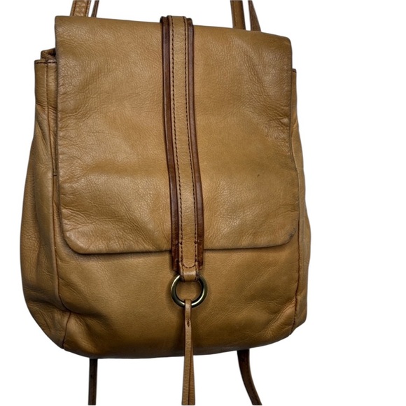 Hobo International Bridge Convertible Yellow Leather Backpack BLEMISH main image 3